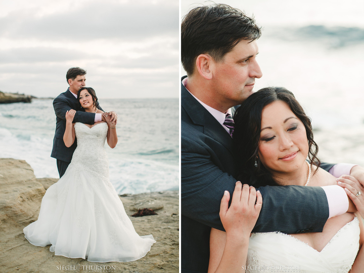 romantic la jolla cove wedding portraits 