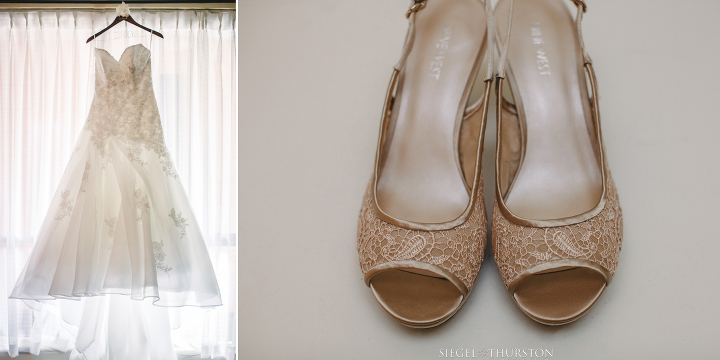 ivory color lace wedding high heels