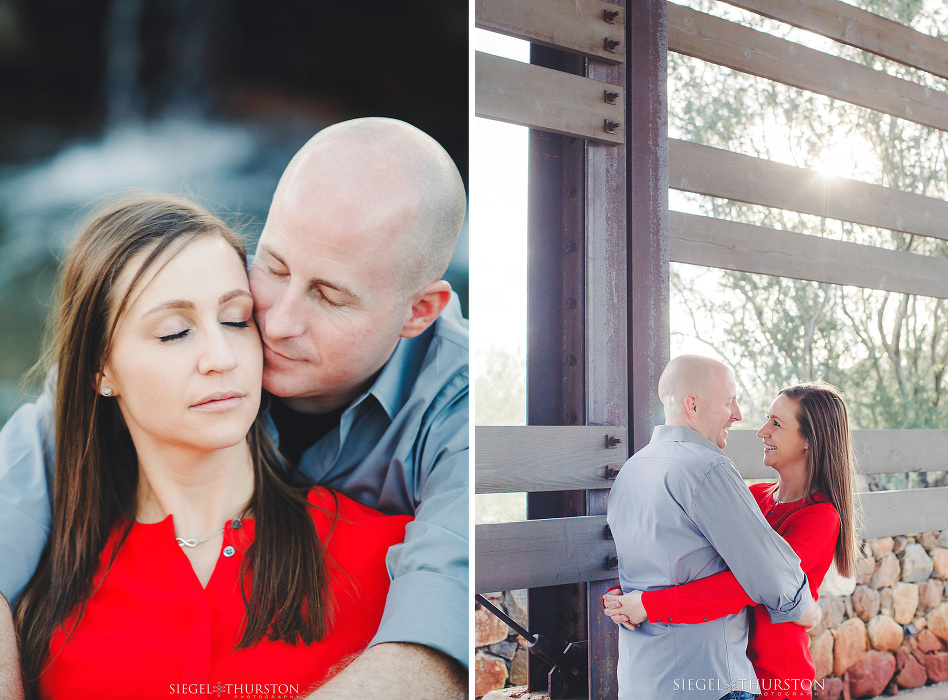 run and romantic engagement session by Scottsdale photographers