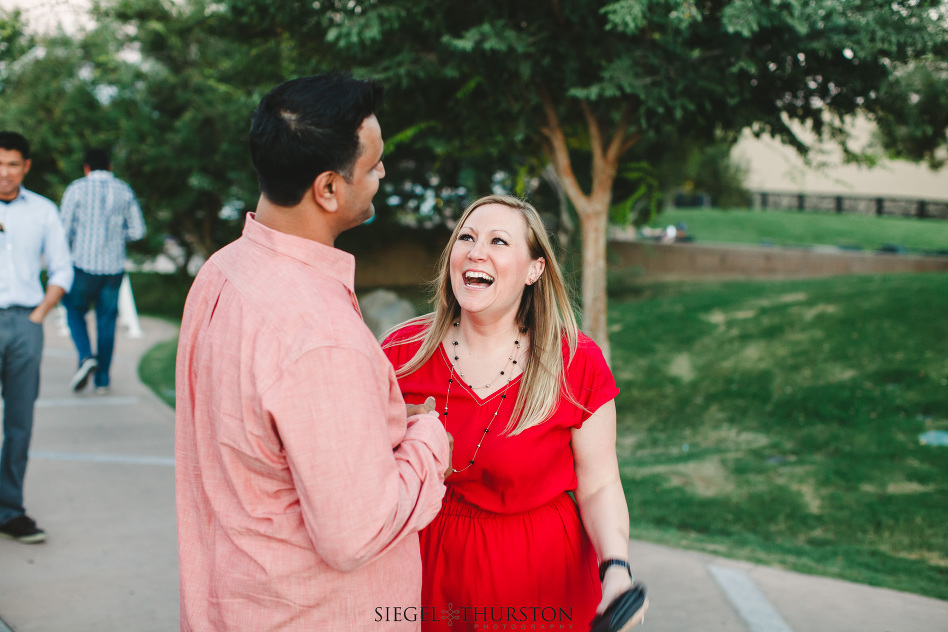 professional photographers capture natural reactions to a wedding proposal in Gilbert Arizona