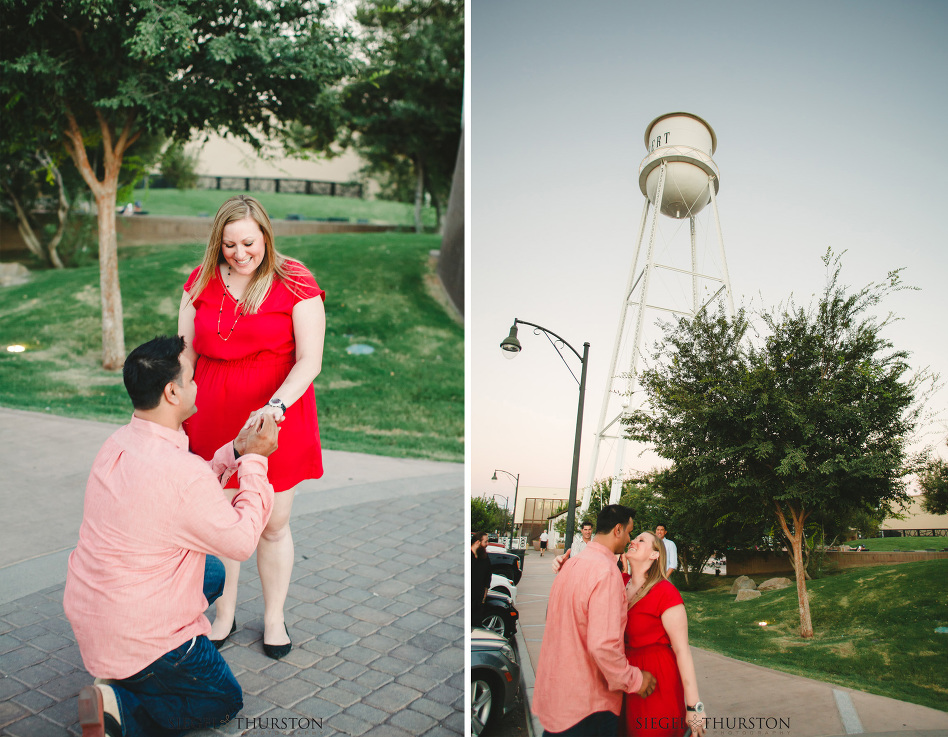 gilbert water tower wedding proposal 