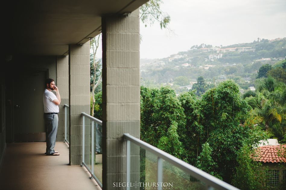 groom in the morning before his wedding