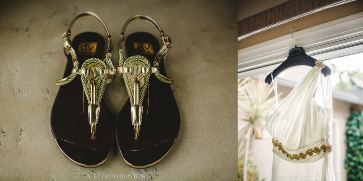 gold sandal wedding flats