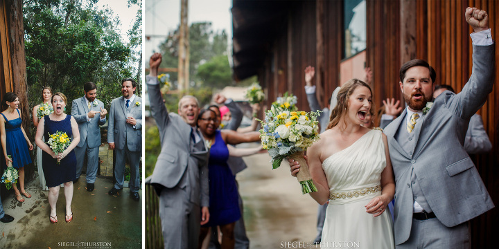 fun wedding party photos in la jolla california