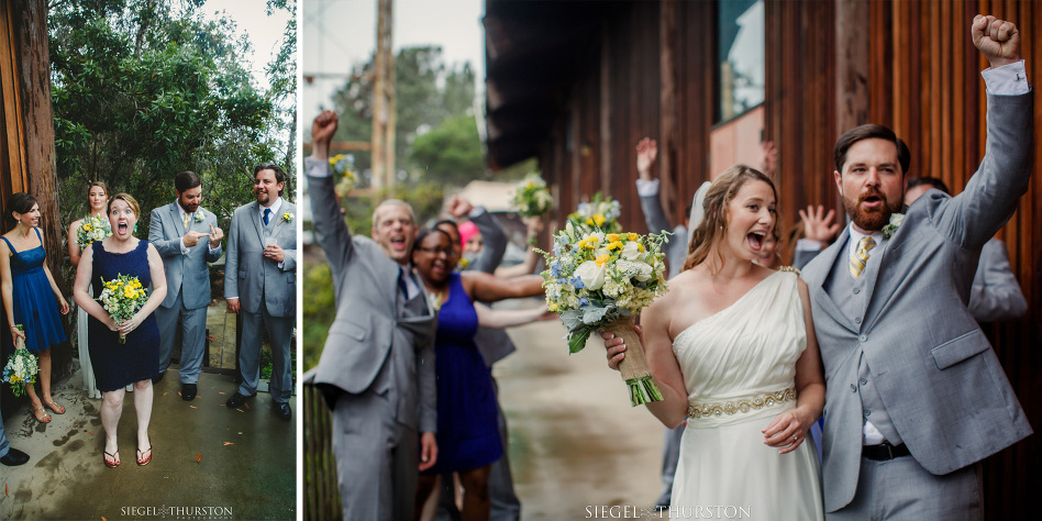 fun wedding party photos in la jolla california