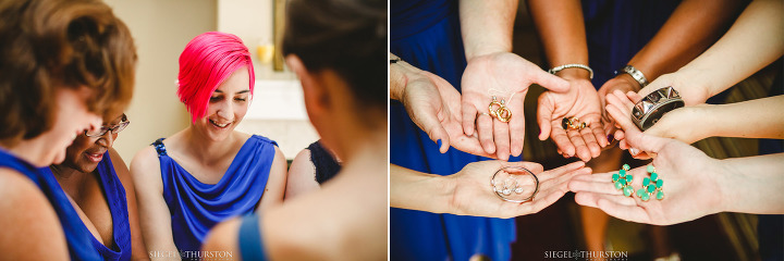 bridesmaid gifts of dangly earrings