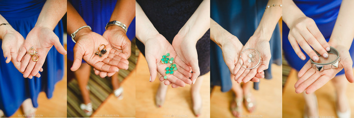 bridesmaid gifts of dangly earrings