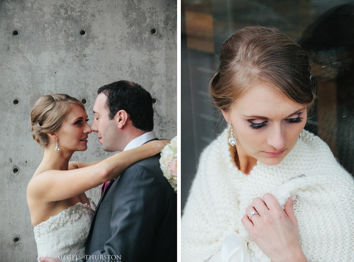 winter dallas wedding portraits