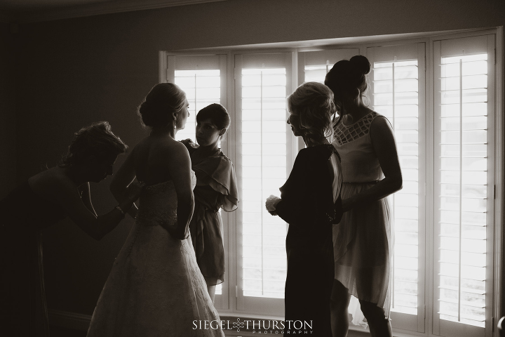 fun portraits of bride getting ready Texas wedding