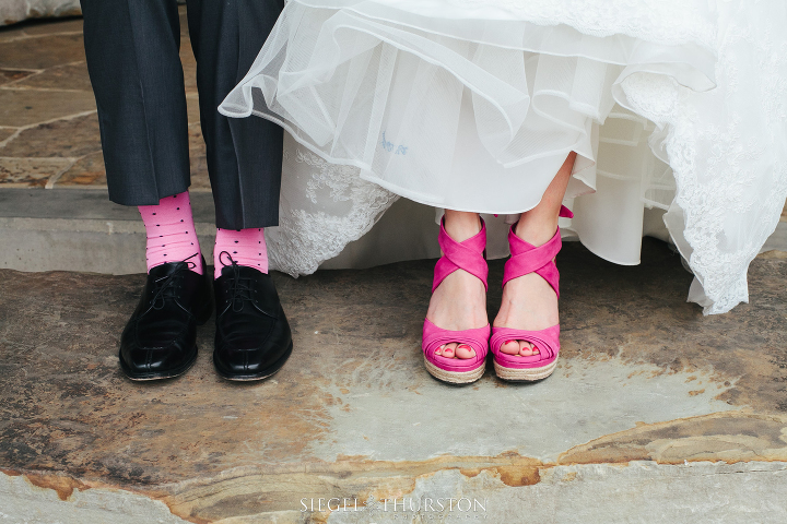 Pink Ugg wedding wedges