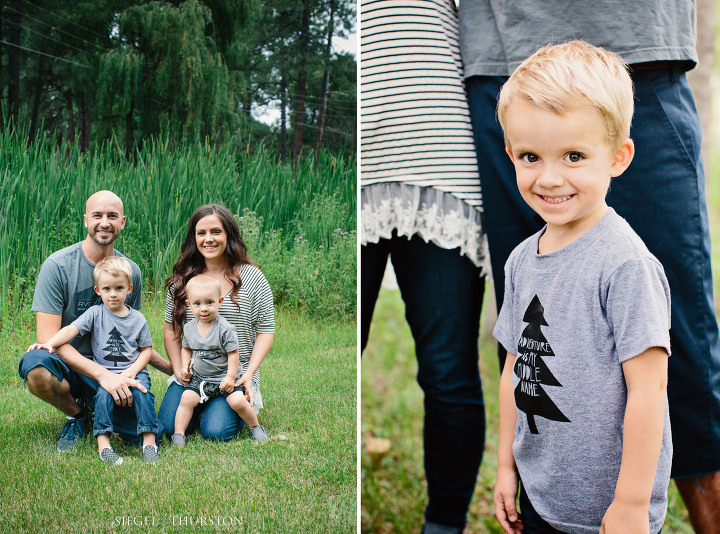 outdoor family portraits in Pine Top Arizona 