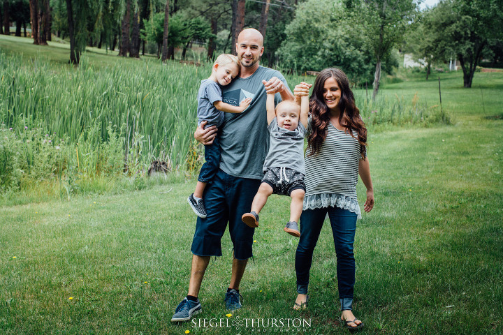 cute family photo session in the arizona mountains