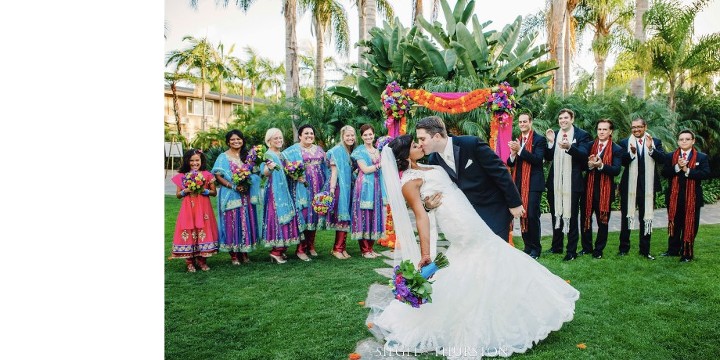 Indina American Wedding at The Dana on Mission Bay Marian Garden Wedding