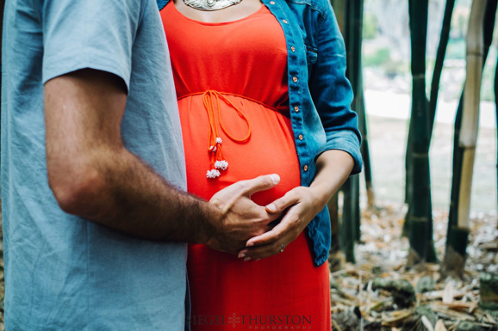 Anthony & Cassie Belly Bump-2