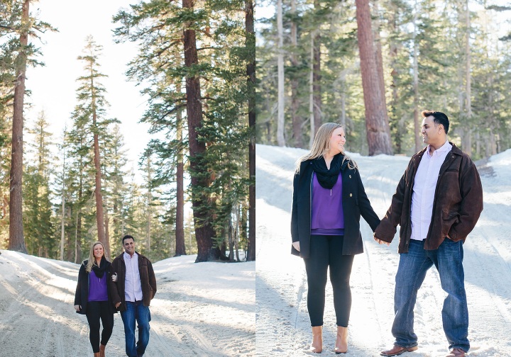 snow engagement shoot mammoth