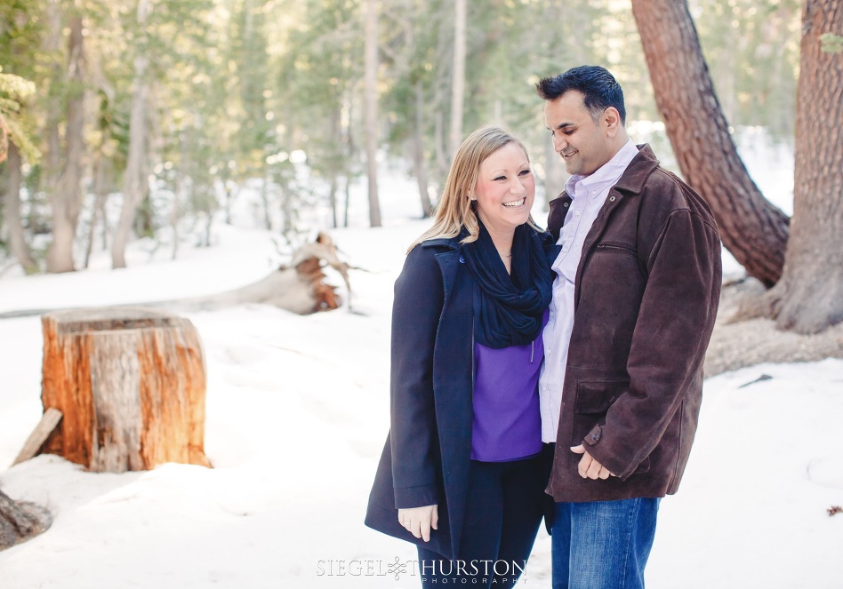 winter engagment photos