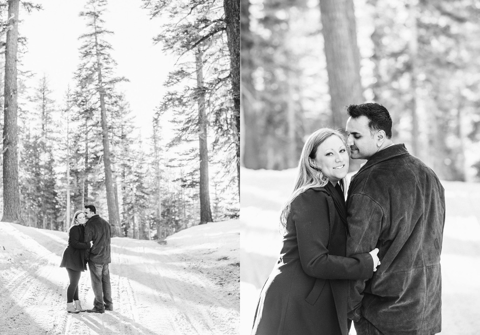 snow engagement shoot mammoth