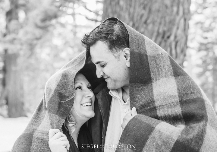 winter engagement shoot