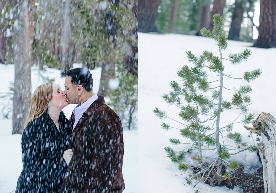 snow engagement shoot mammoth