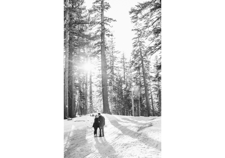 snow engagement shoot mammoth