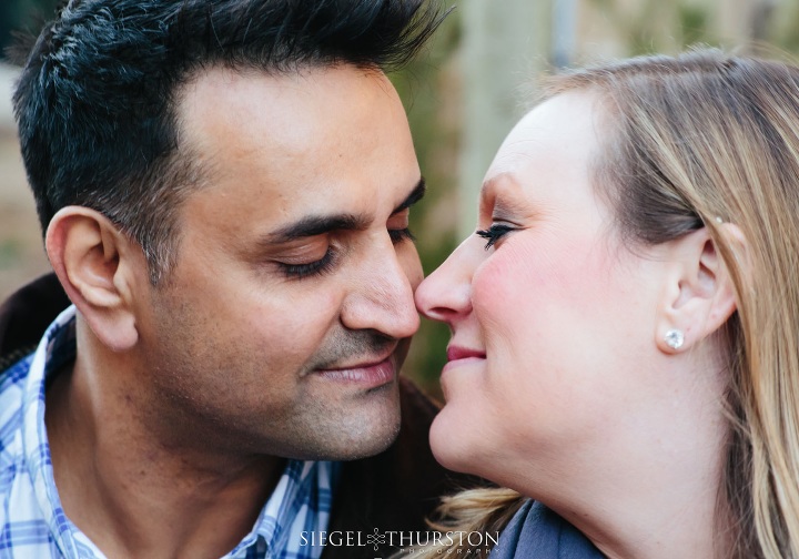 winter mammoth engagement shoot