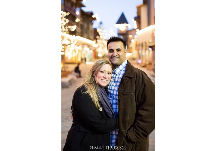 winter mammoth engagement shoot