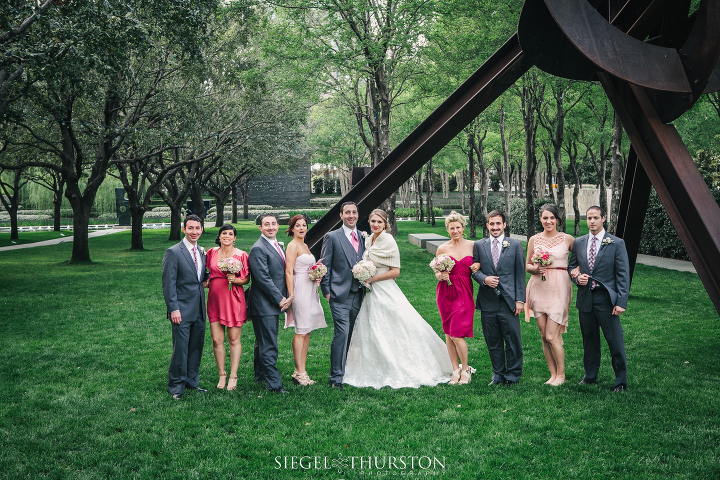 nasher sculpture center wedding portraits dallas texas