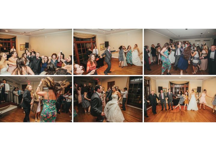 aldredge house wedding reception fun on the dance floor