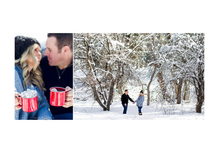 destination snow engagement shoot 