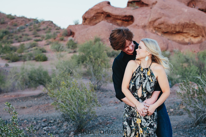 Papago Park Engagement Phoenix Arizona