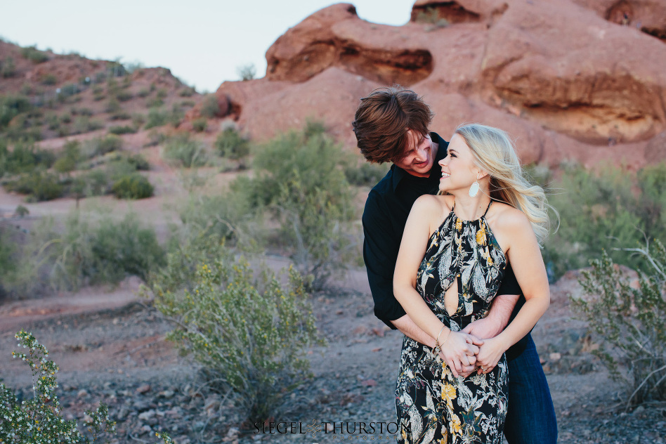 Papago Park Engagement Phoenix Arizona