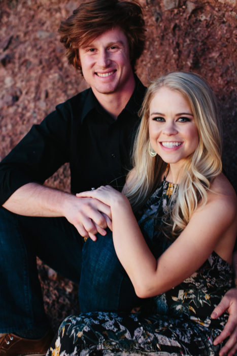 outdoor desert engagement session phoenix arizona