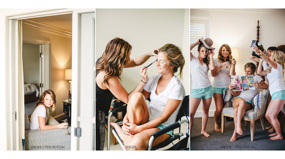 funny bridesmaids getting ready photos